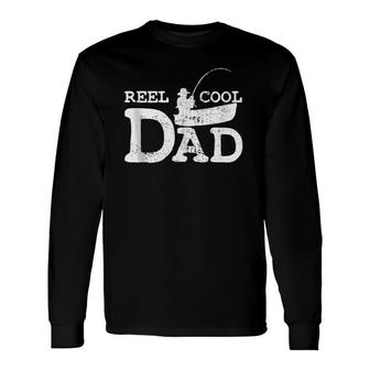 Vintage Reel Cool Dad Fathers Day Fishing Long Sleeve T-Shirt T-Shirt | Mazezy