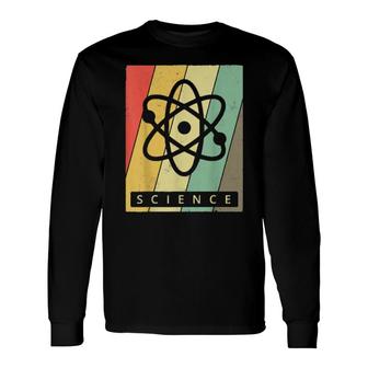 Vintage Science Atom Retro Long Sleeve T-Shirt | Mazezy