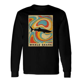 Vintage Whale Shark Lover Animal Retro Style Long Sleeve T-Shirt T-Shirt | Mazezy