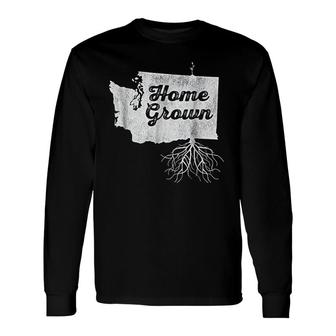 Washington Home Grown Roots Wa State Pride Long Sleeve T-Shirt T-Shirt | Mazezy