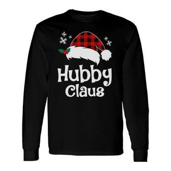 Wifey Claus & Hubby Claus Christmas Matching Couple Xmas Long Sleeve T-Shirt T-Shirt | Mazezy