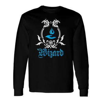 Wizard Class Tabletop Dungeons And Rpg Dragons Long Sleeve T-Shirt T-Shirt | Mazezy