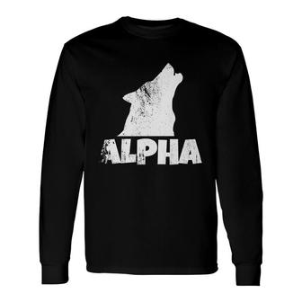 Wolf Alpha Long Sleeve T-Shirt T-Shirt | Mazezy