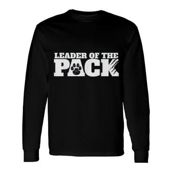 Wolf Pack Leader Of The Pack Paws Print Long Sleeve T-Shirt T-Shirt | Mazezy