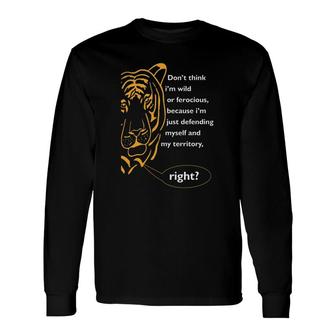 Word Of The Tiger Lover Long Sleeve T-Shirt T-Shirt | Mazezy CA