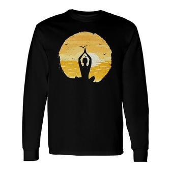 Yoga Sunset Meditation Zen Tank Top Long Sleeve T-Shirt | Mazezy