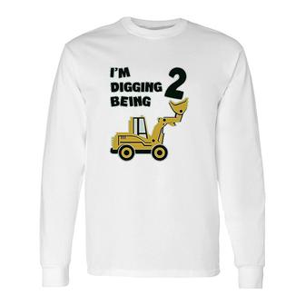 2nd Birthday For Boy Birthday Toddler Two Long Sleeve T-Shirt - Seseable