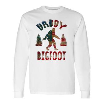 4Th Of July Father's Day Dad Daddy Bigfoot Long Sleeve T-Shirt T-Shirt | Mazezy
