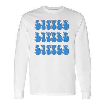 70S 80S Retro Little Sorority Reveal Gbig Big Little Long Sleeve T-Shirt T-Shirt | Mazezy