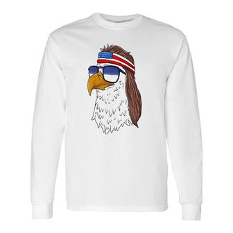 American Bald Eagle Mullet 4Th Of July Long Sleeve T-Shirt T-Shirt | Mazezy