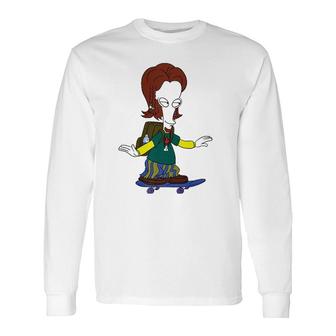 American Dad Skateboarding Roger Long Sleeve T-Shirt T-Shirt | Mazezy