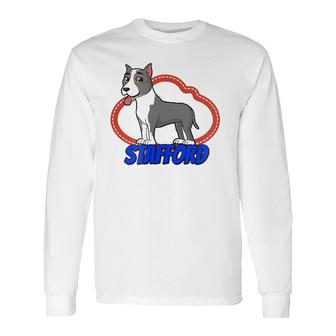 American Stafford Terrier Dog Owner Long Sleeve T-Shirt | Mazezy