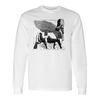 Assyrian Winged Bull Lamassu Iraq Iran Souvenir Long Sleeve T-Shirt T-Shirt | Mazezy