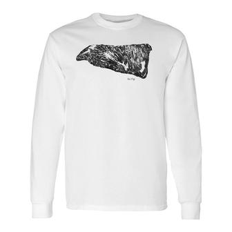 Bbq Tri Tip Illustrated Grilling Long Sleeve T-Shirt | Mazezy