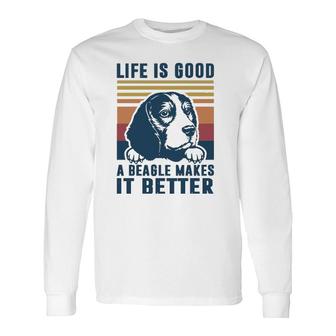 Beagle For Beagle Dog Mom Dad Beagle Long Sleeve T-Shirt T-Shirt | Mazezy AU