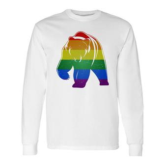 Bear Proud Gay Month Pride Long Sleeve T-Shirt T-Shirt | Mazezy