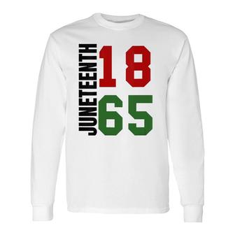 Black Proud African American For Juneteenth V-Neck Long Sleeve T-Shirt T-Shirt | Mazezy