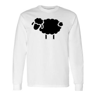 Black Sheep Silhouette Long Sleeve T-Shirt T-Shirt | Mazezy