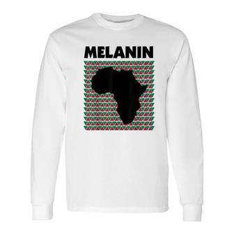 Black History Melanin Long Sleeve T-Shirt T-Shirt | Mazezy