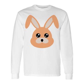 Brown Rabbit Eye Long Sleeve T-Shirt T-Shirt | Mazezy