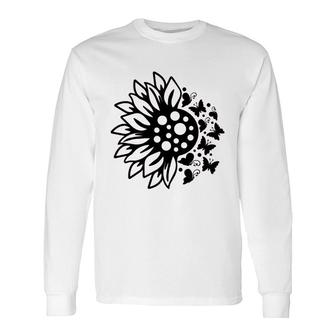 Butterfly Flower Long Sleeve T-Shirt T-Shirt | Mazezy