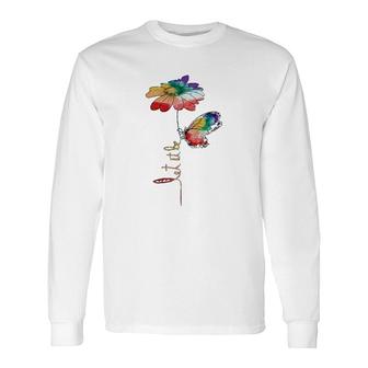 Butterfly Let It Be Classic Long Sleeve T-Shirt T-Shirt | Mazezy