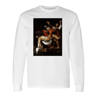 Caravaggio's The Entombment Of Christ Long Sleeve T-Shirt T-Shirt | Mazezy CA