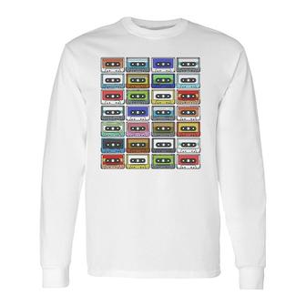 Cassette Tape 80S 90S Retro Music Long Sleeve T-Shirt | Mazezy