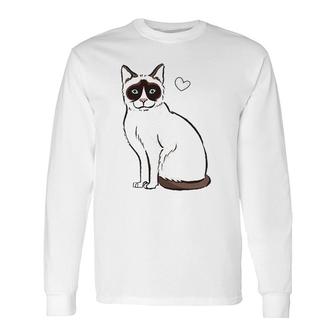 Cat Snowshoe Cat Lover Long Sleeve T-Shirt T-Shirt | Mazezy