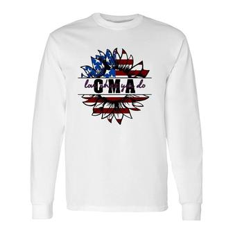 Cma Appreciation Love What You Do American Flag Sunflower Patriotic 4Th Of July Long Sleeve T-Shirt T-Shirt | Mazezy