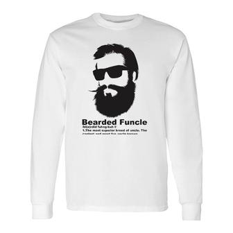 Cool Bearded Funcle Birthday My Fun Uncle Long Sleeve T-Shirt T-Shirt | Mazezy