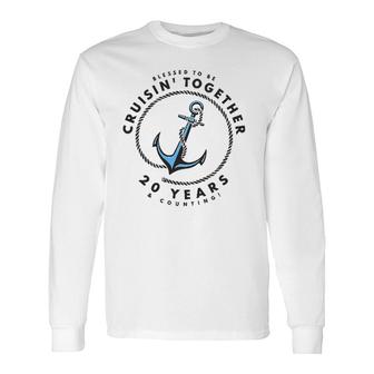 Couples Matching 20Th Anniversary Cruise Boat Anchor Long Sleeve T-Shirt T-Shirt | Mazezy