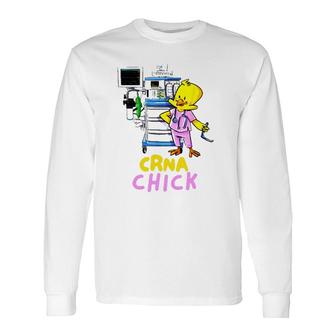 Crna Appreciation Cute Crna Chick Nurse Long Sleeve T-Shirt | Mazezy