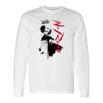 Cruella No Rules Sketch Long Sleeve T-Shirt T-Shirt | Mazezy