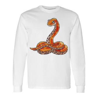 Cute Corn Snake Long Sleeve T-Shirt | Mazezy