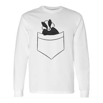 Cute Honey Badger In The Pocket Honey Badger Long Sleeve T-Shirt T-Shirt | Mazezy