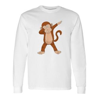 Dabbing Monkey Dab Long Sleeve T-Shirt | Mazezy