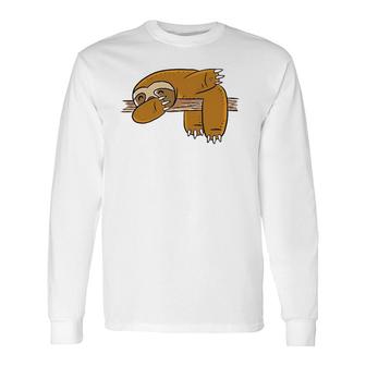 Dabbing Sloth Sloth Dab Dance Lazy Animal Long Sleeve T-Shirt T-Shirt | Mazezy
