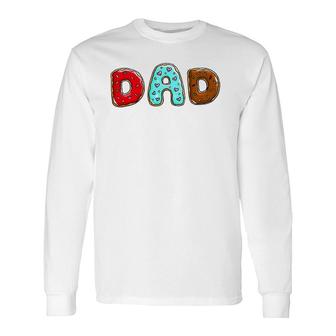 Dad Donuts Doughnut Day 2022 Long Sleeve T-Shirt T-Shirt | Mazezy