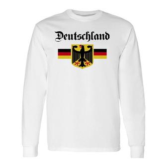 Deutschland Flag Of German Eagle Germany German Long Sleeve T-Shirt T-Shirt | Mazezy