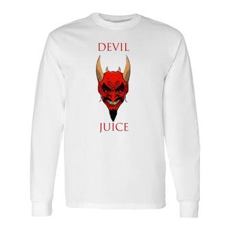 Devil Juice Vector Art Long Sleeve T-Shirt T-Shirt | Mazezy