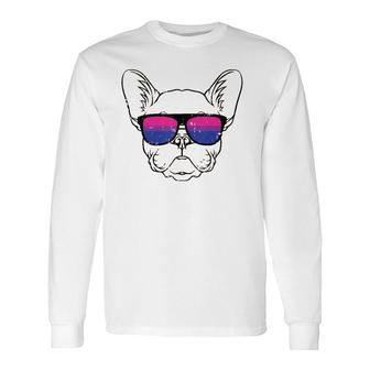 Dog Sunglasses Bi-Sexual Pride Puppy Lover Proud Lgbt-Q Ally Tank Top Long Sleeve T-Shirt T-Shirt | Mazezy