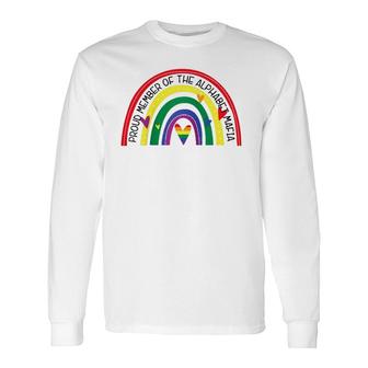 Dpkv Rainbow Proud Member Of The Alphabet Mafia Lgbt Pride Raglan Baseball Tee Long Sleeve T-Shirt T-Shirt | Mazezy