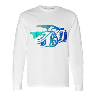 Exotic Car Supercharge Turbo Sports Car Long Sleeve T-Shirt T-Shirt | Mazezy