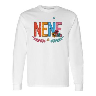 Flower Blessed To Be Called Nene Long Sleeve T-Shirt T-Shirt | Mazezy
