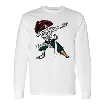 Gasparilla 2022 Dabbing Skeleton Pirate Jolly Roger Tank Top Long Sleeve T-Shirt T-Shirt | Mazezy