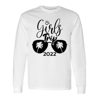 Girls Trip 2022 Enjoy A Happy Summer Trip Long Sleeve T-Shirt - Thegiftio UK
