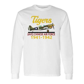 A Great P-40 Spiltfire Avg Chinese Air Force 1941-1942 Tee Long Sleeve T-Shirt T-Shirt | Mazezy DE