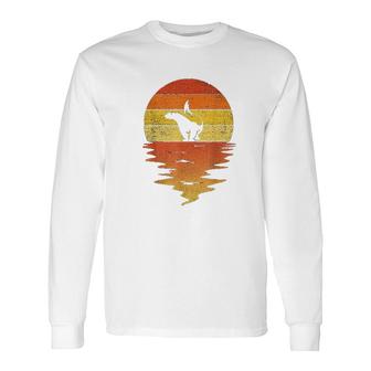 Honey Badger 70s Retro Sunset Long Sleeve T-Shirt T-Shirt | Mazezy