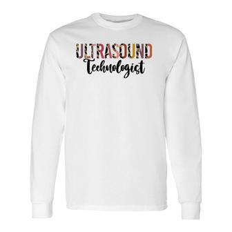 Jrrv Leopard Ultrasound Technologist Tech Hospital Long Sleeve T-Shirt T-Shirt | Mazezy